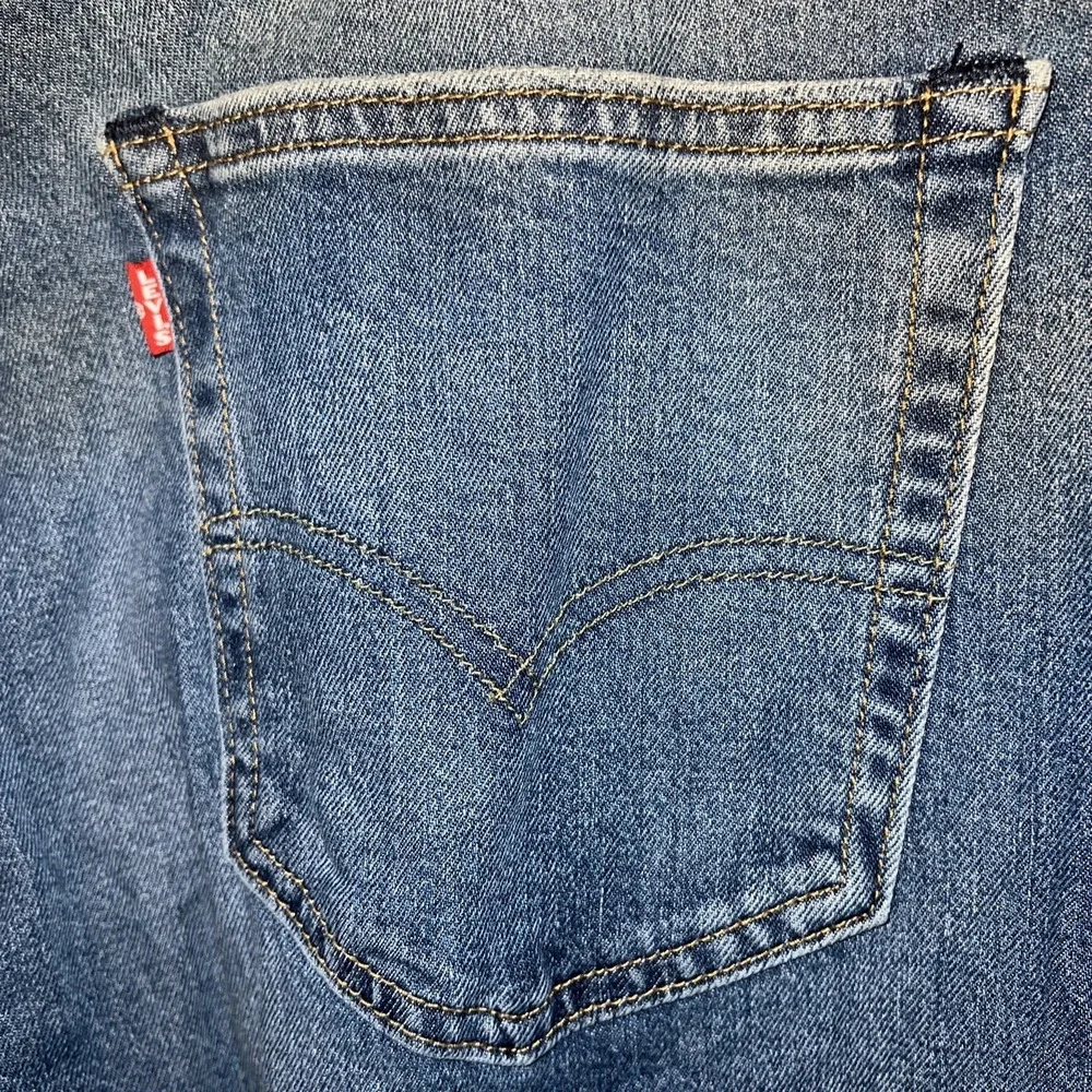 Levi's 511 Bie E Premium Jeans Men's 36 x‎ 30 Blue Faded Denim Wash Straight Leg